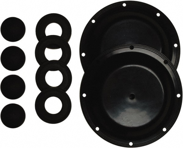 SandPIPER 476.034.635 Diaphragm Pump Fluid Section Repair Kit: Neoprene, Includes Check Balls, Diaphragms & Gasket, Use with SB1 Image