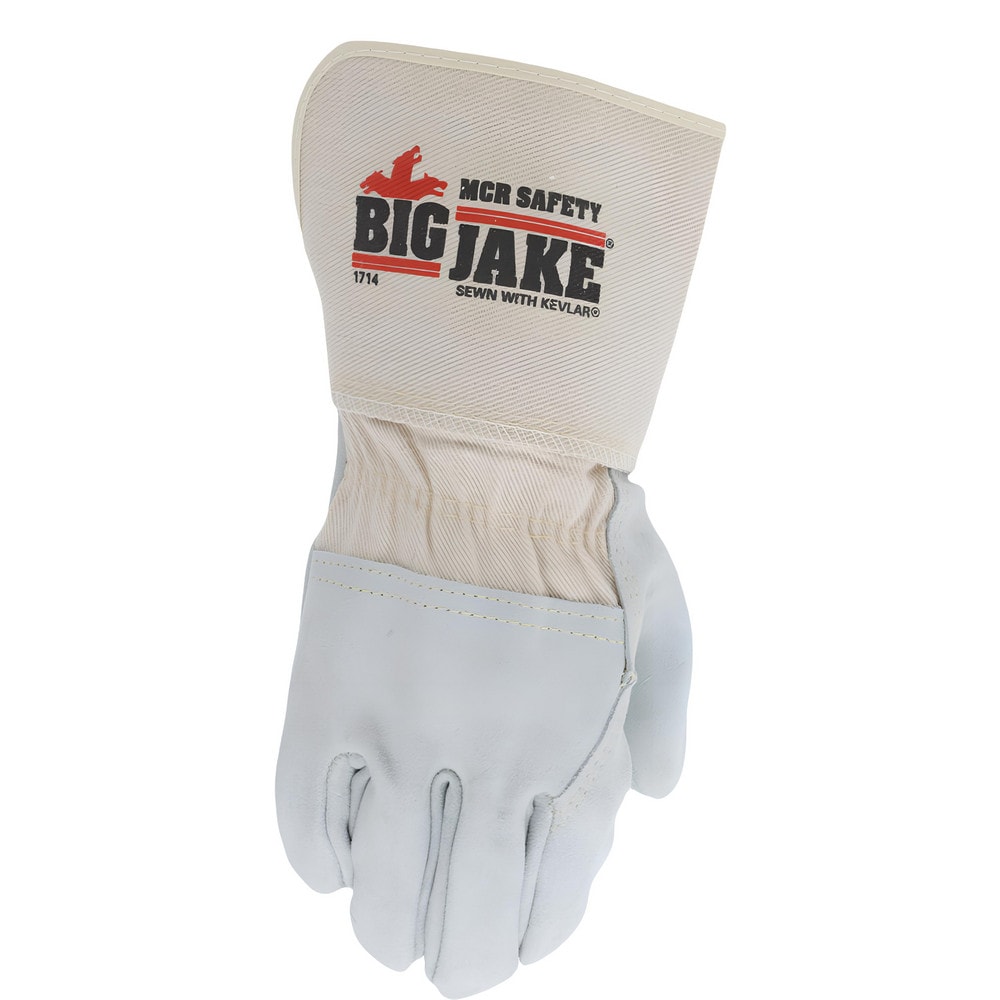 MCR Safety Work Gloves Big Jake 1714 Size X Large Fleece Lined Cowhide Leather General Purpose MSC Direct