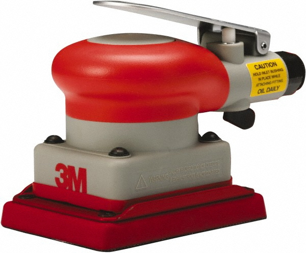 Air Orbital Sander: Rectangular, 3 & 4" Pad, 10,000 OPM