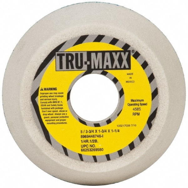 Tru-Maxx 66253269580 Tool & Cutting Grinding Wheel: 5" Dia, 46 Grit, I Hardness, Type 11 Image