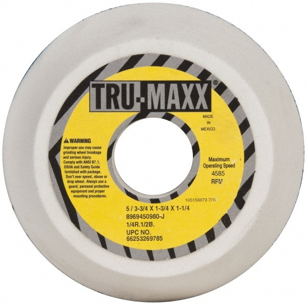 Tru-Maxx 66253269785 Tool & Cutting Grinding Wheel: 5" Dia, 80 Grit, J Hardness, Type 11 Image