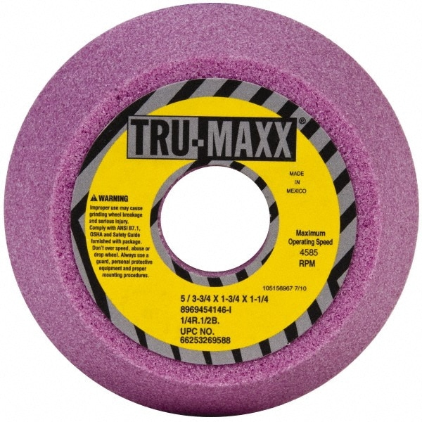 Tru-Maxx 66253269588 Tool & Cutting Grinding Wheel: 5" Dia, 46 Grit, I Hardness, Type 11 Image