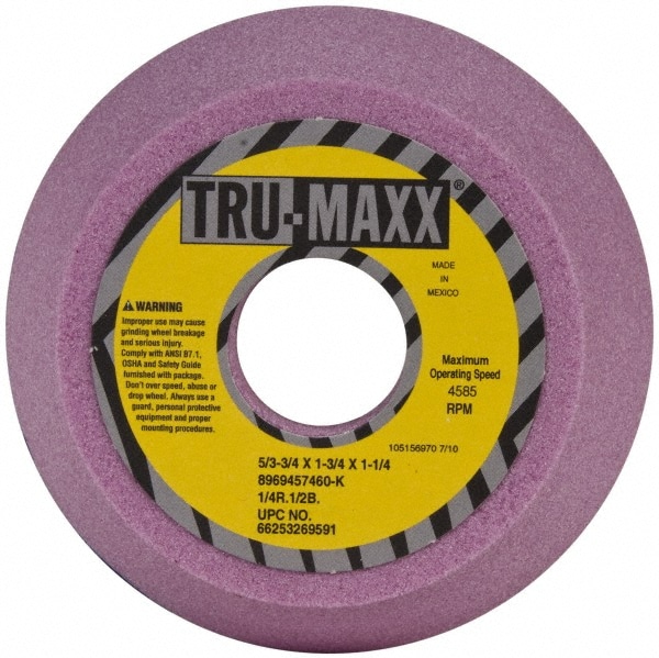 Tru-Maxx 66253269591 Tool & Cutting Grinding Wheel: 5" Dia, 60 Grit, K Hardness, Type 11 Image