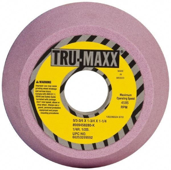 Tru-Maxx 66253269592 Tool & Cutting Grinding Wheel: 5" Dia, 80 Grit, K Hardness, Type 11 Image