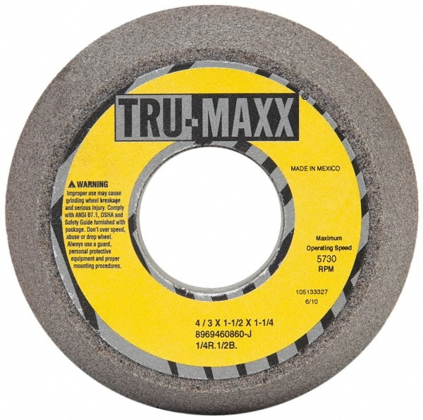 Tru-Maxx 66253269577 Tool & Cutting Grinding Wheel: 4" Dia, 60 Grit, J Hardness, Type 11 Image