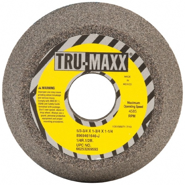 Tru-Maxx 66253269593 Tool & Cutting Grinding Wheel: 5" Dia, 46 Grit, J Hardness, Type 11 Image