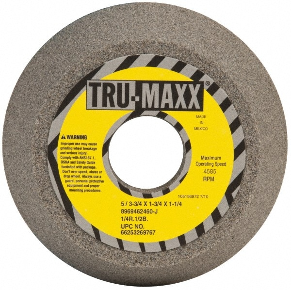 Tru-Maxx 66253269767 Tool & Cutting Grinding Wheel: 5" Dia, 60 Grit, J Hardness, Type 11 Image