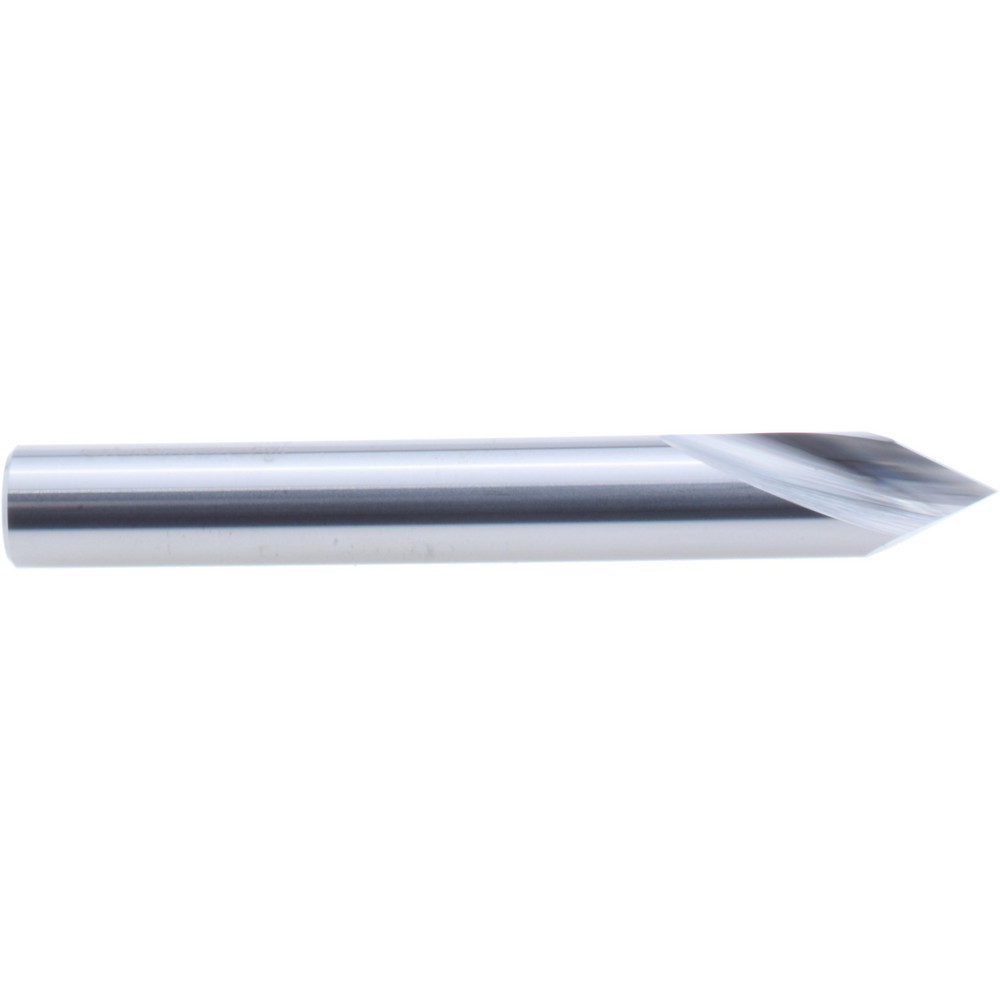Spotting Drill: 3/8" Dia, 60 ° Point, 3" OAL, Solid Carbide