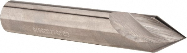 60° 3" OAL 2-Flute Solid Carbide Spotting Drill