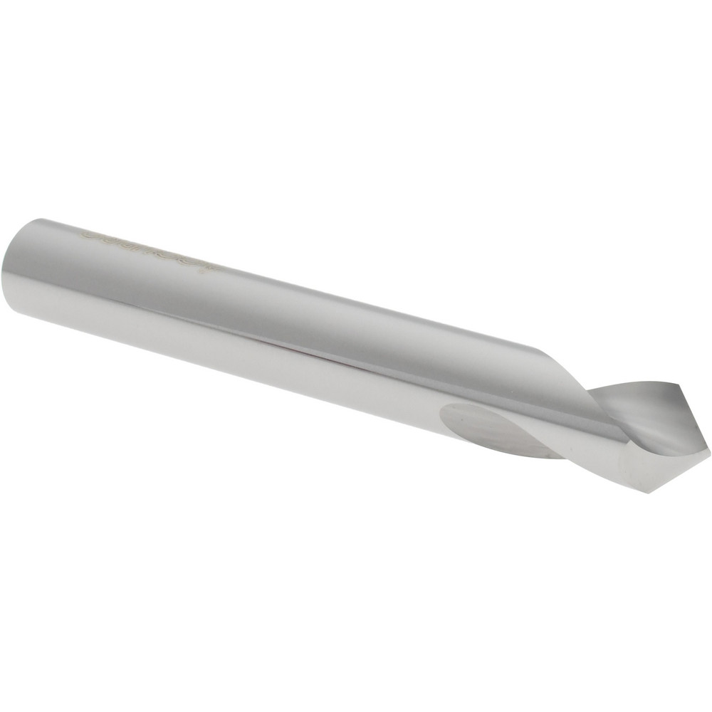 Spotting Drill: 8 mm Dia, 90 ° Point, 63 mm OAL, Solid Carbide