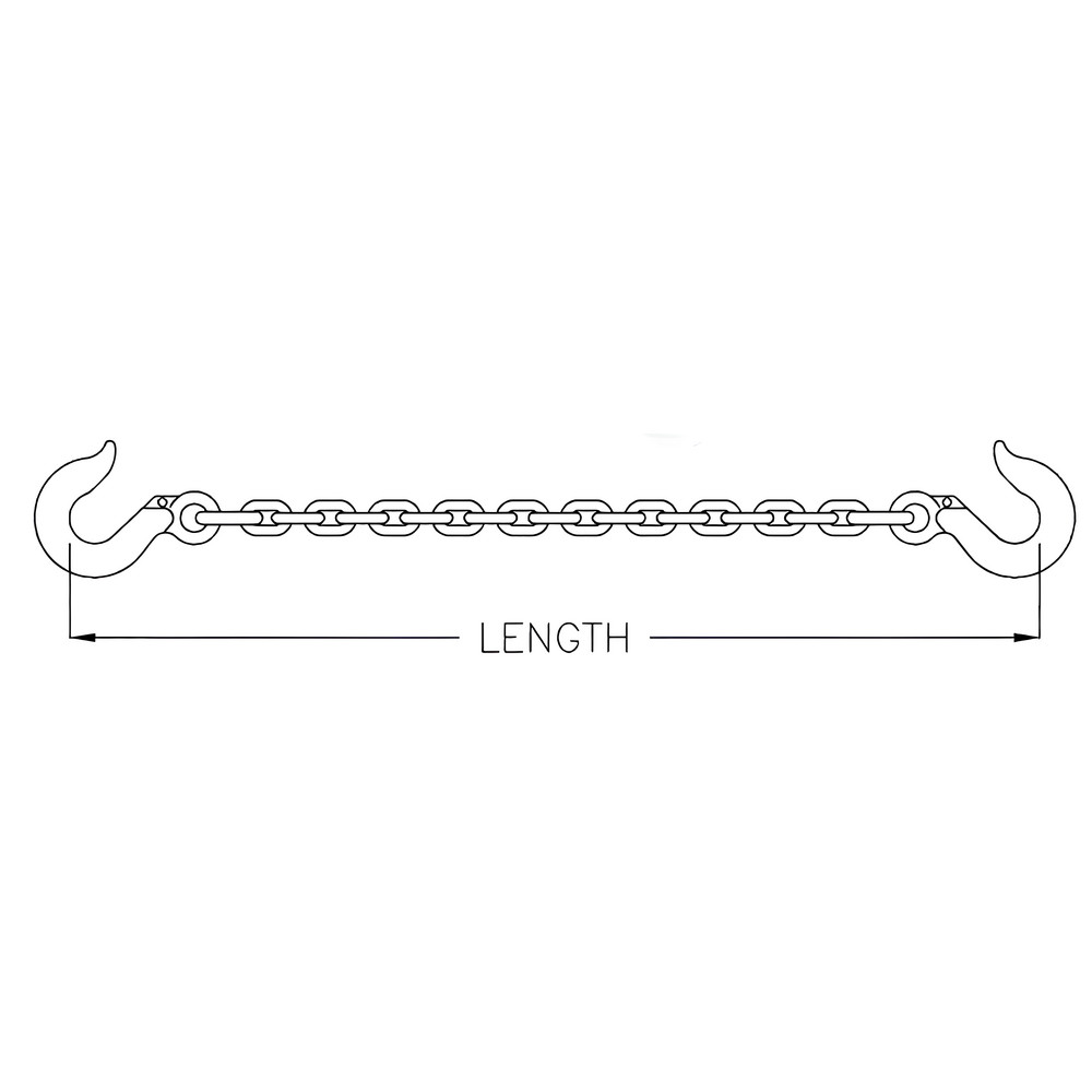 Lift-All - Chain Sling: Control Plate & Grab Hook, 10' Long, 4300 lb ...