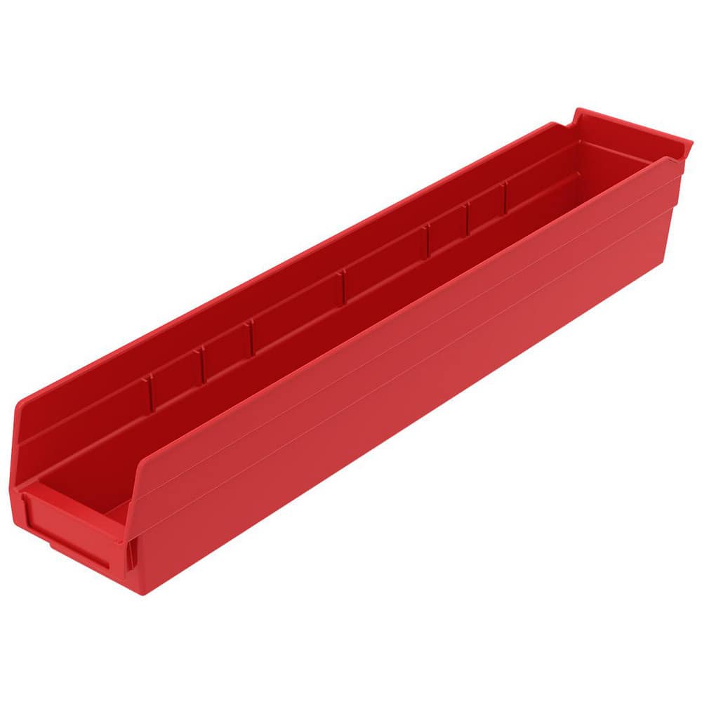 AKRO-MILS 30124 RED Plastic Hopper Shelf Bin: Red 