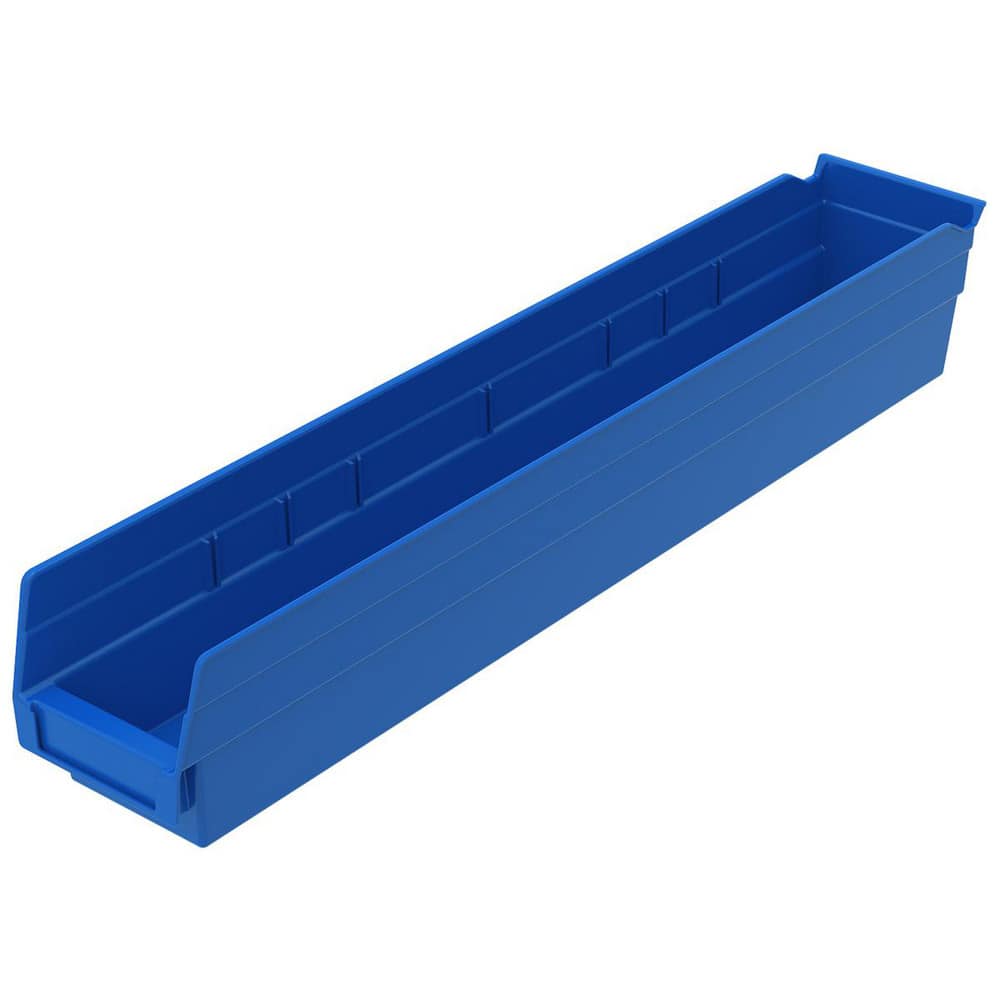 AKRO-MILS 30124 BLUE Plastic Hopper Shelf Bin: Blue 