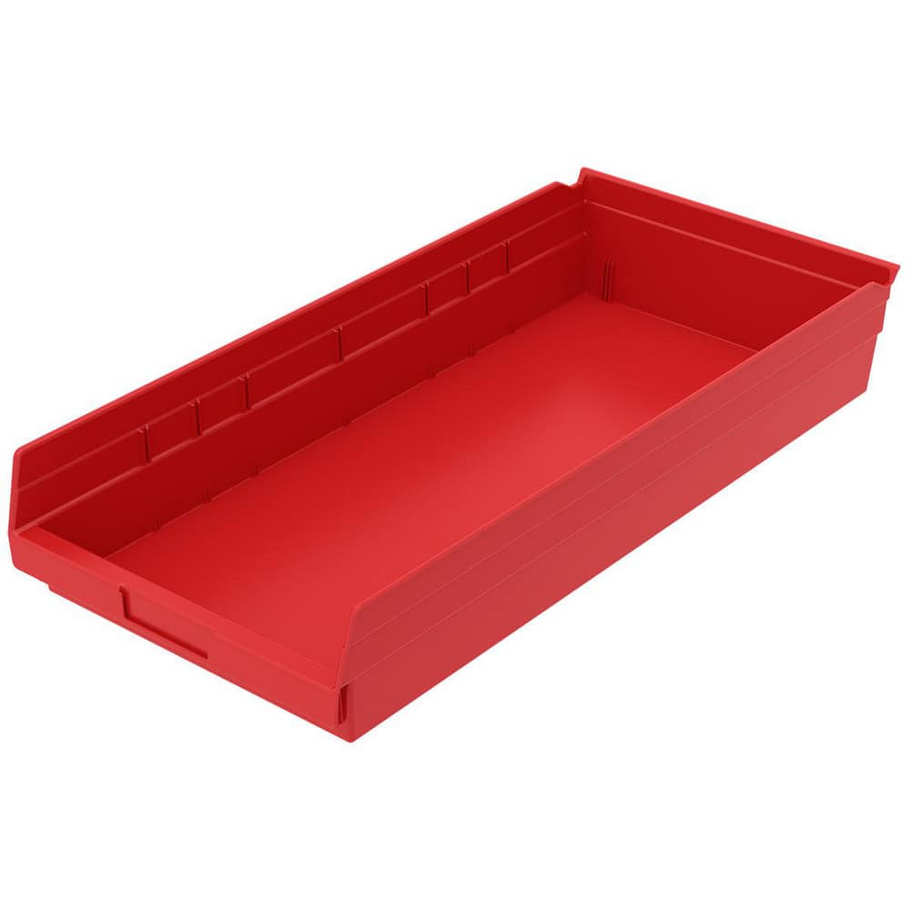 AKRO-MILS 30174 RED Plastic Hopper Shelf Bin: Red 