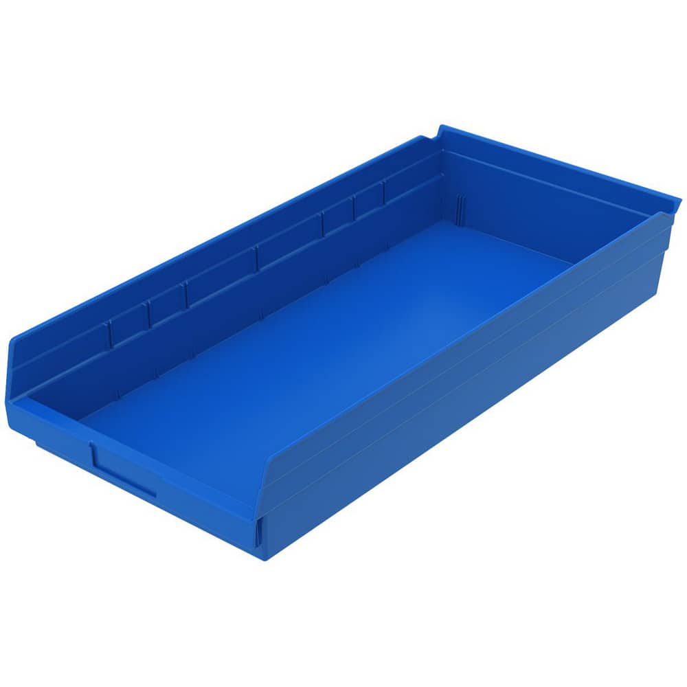 AKRO-MILS 30174 BLUE Plastic Hopper Shelf Bin: Blue 