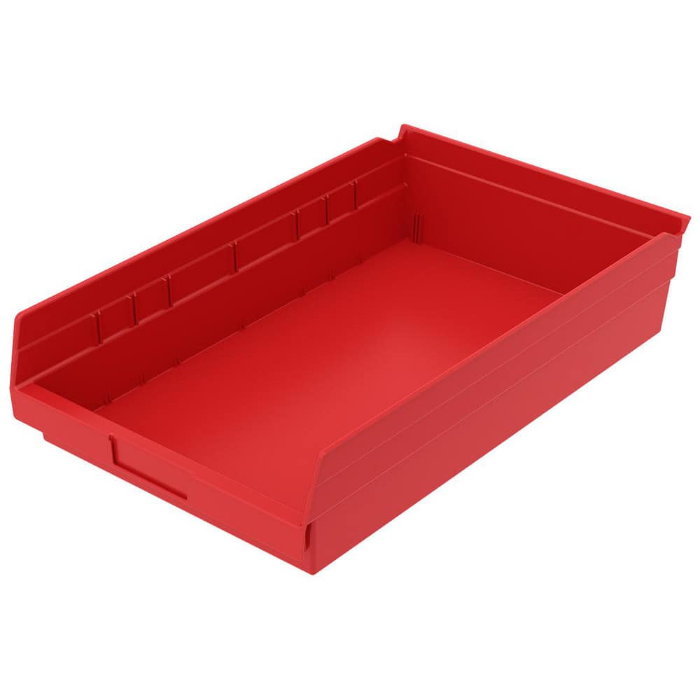 AKRO-MILS 30178 RED Plastic Hopper Shelf Bin: Red 