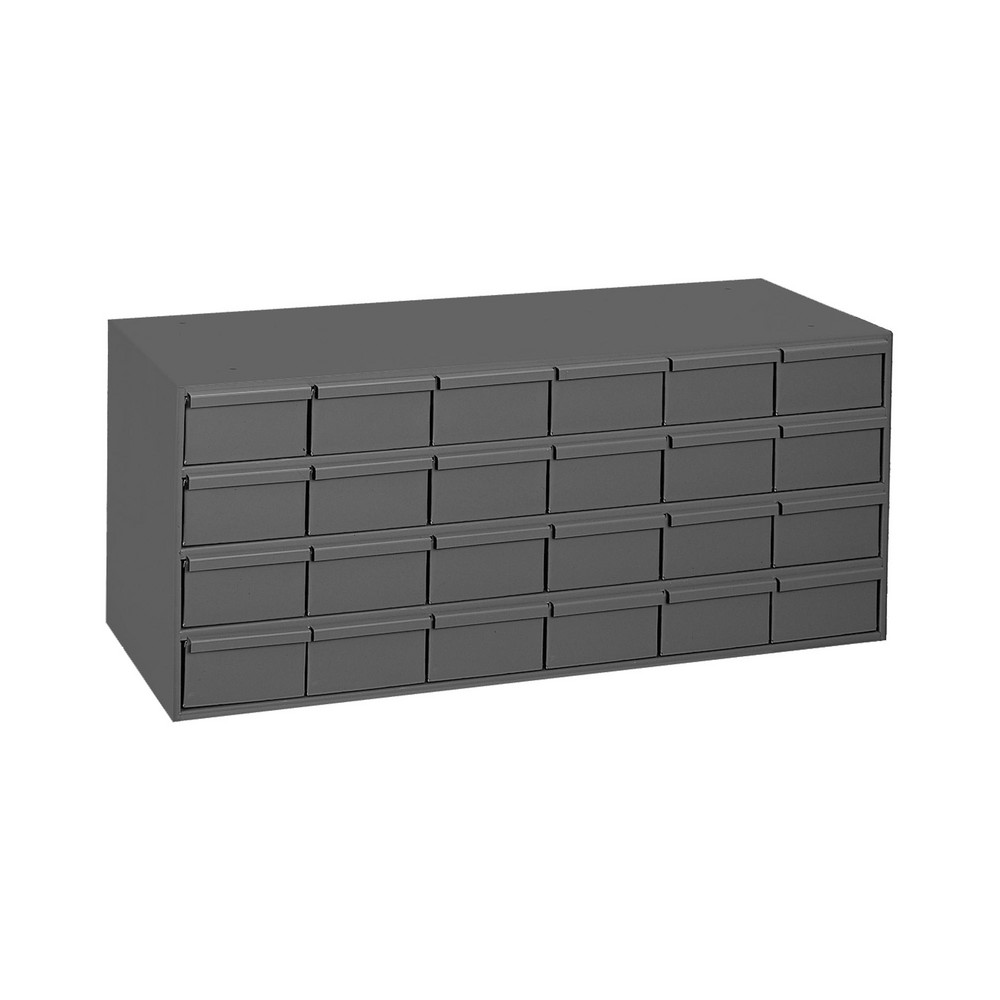 24 Drawer, Small Parts Steel Storage Cabinet - 11-3/4" Deep x 33-3/4" Wide x 17" High