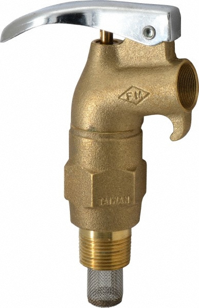 3/4" NPT Brass Rigid Drum Faucet - FM Approved, External Arrester, Self Closing