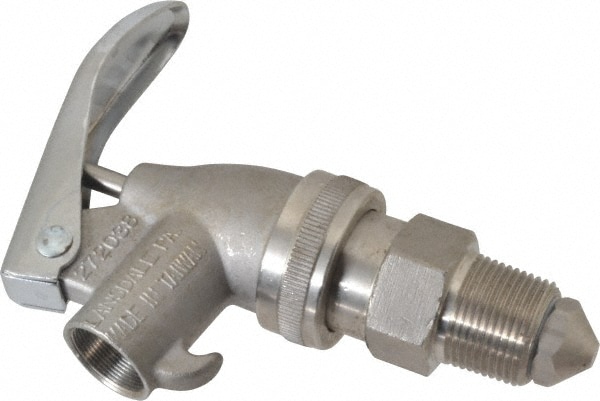 3/4" NPT Stainless Steel Adjustable Drum Faucet