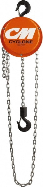 CM 4622 Manual Hand Chain Hoist: 0.5 Ton Working Load Limit, 10 Max Lift Image