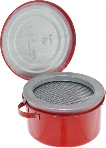 Eagle B601 1 Quart Capacity, Coated Steel, Red Bench Can 