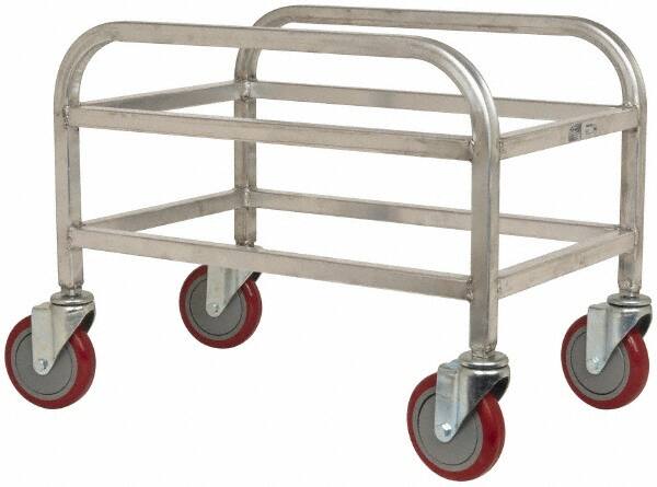 Tote Utility Cart: Aluminum, Gray