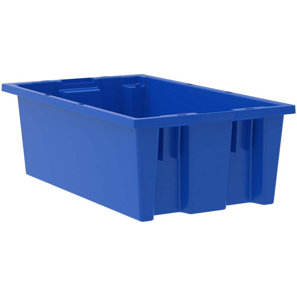 AKRO-MILS 35180 BLUE Polyethylene Storage Tote: 45 lb Capacity 