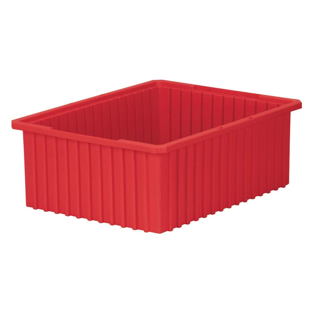 AKRO-MILS 33228 RED Polypropylene Dividable Storage Tote: 50 lb Capacity 