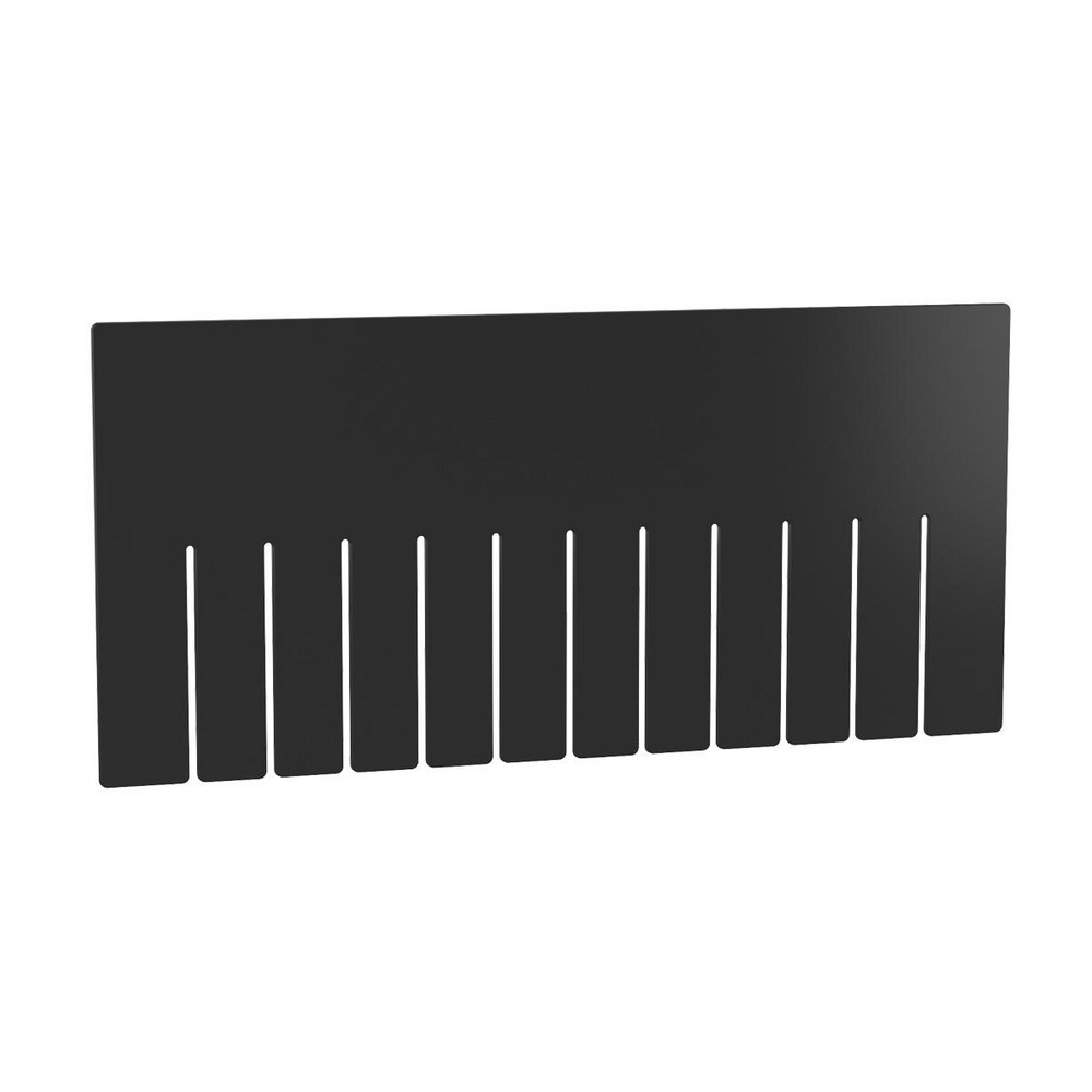 Bin Divider: Use with Akro-Mils - 33-228, Black - 7.2" High, Polypropylene