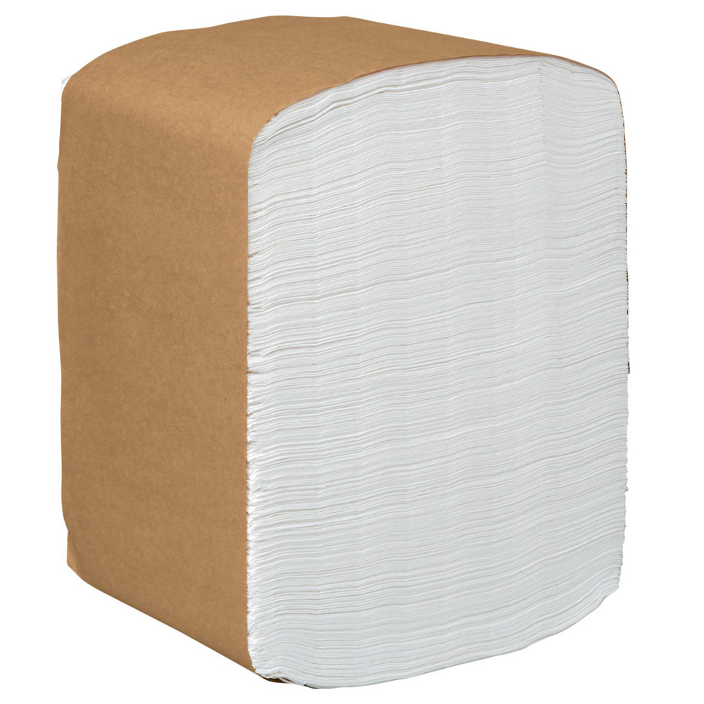 Dinner Paper Napkins, Disposable, White, 1/8 Fold, 1-Ply, 12 x 17 - Unfolded, 15 Packs of 400 Beverage Napkins (6,000/Case