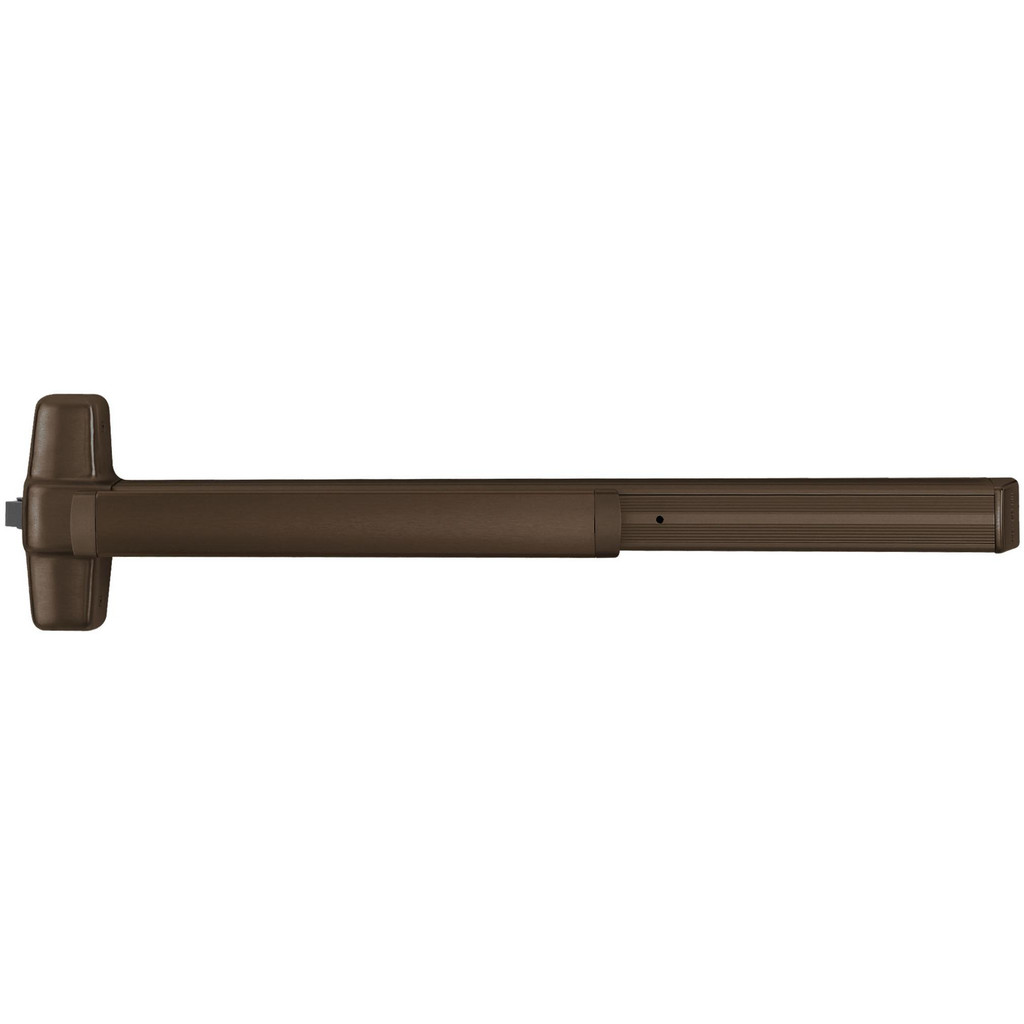 Von Duprin Door Push Bars: Material: Metal; Locking Type: Exit Device Only; Finish/Coating: Black Anodized Aluminum; Maximum Door Width: 3 ft