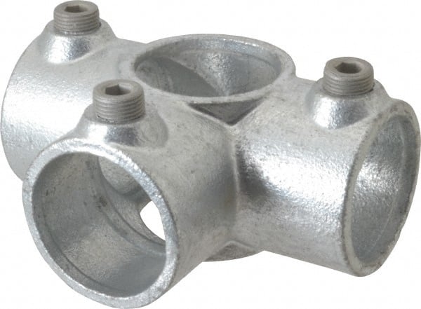 Kee 35-8 1-1/2" Pipe, Side Outlet Tee, Side Outlet Cross, Malleable Iron Cross Pipe Rail Fitting 