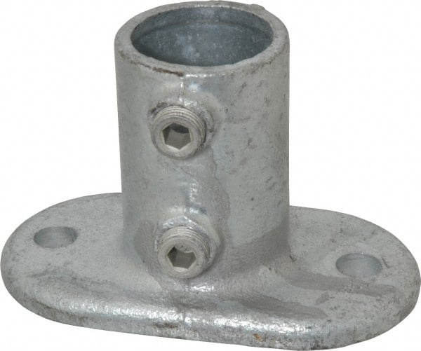 Kee 62-7 1-1/4" Pipe, Railing Flange, Malleable Iron Flange Pipe Rail Fitting 