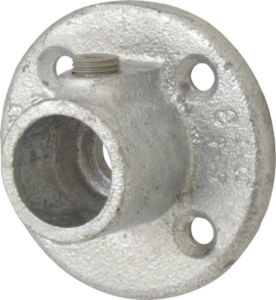 Kee 61-5 3/4" Pipe, Medium Flange, Malleable Iron Flange Pipe Rail Fitting 