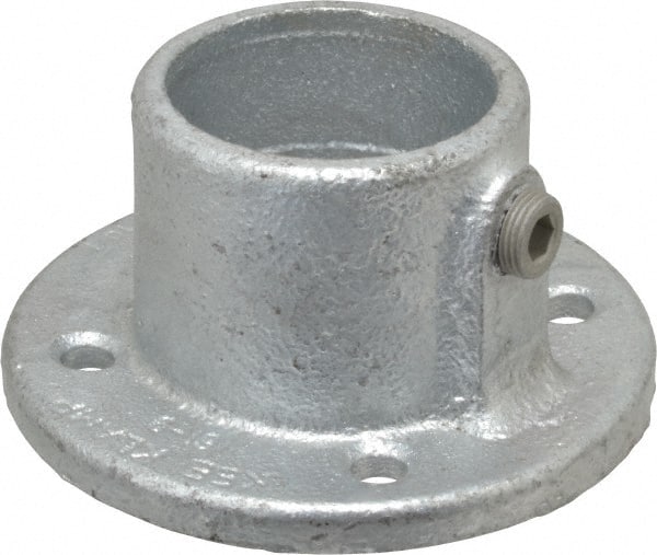 Kee 61-9 2" Pipe, Medium Flange, Malleable Iron Flange Pipe Rail Fitting 