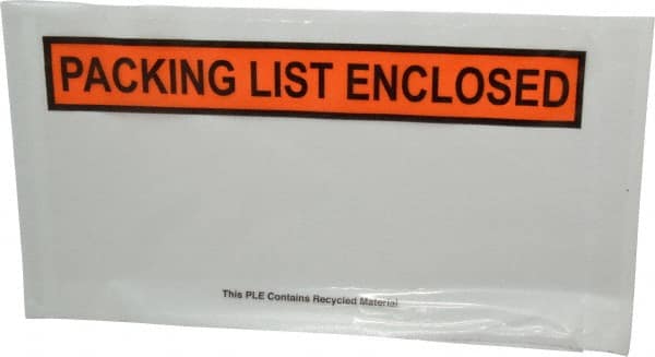 Packing Slip Envelope: Packing List Enclosed, 1,000 Pc