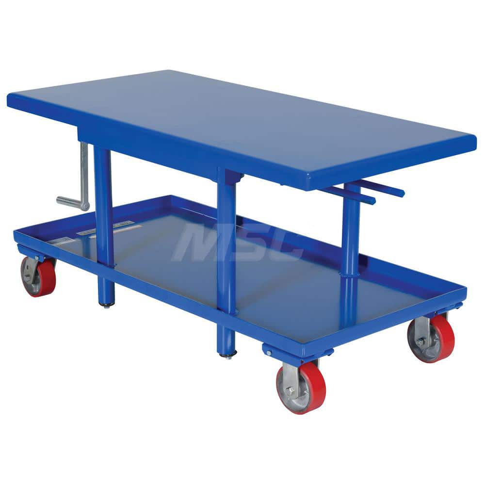  MT-2448-LP Mobile Hand Lift Table: 2,000 lb Capacity, 24" Platform Width, 48" Platform Length 
