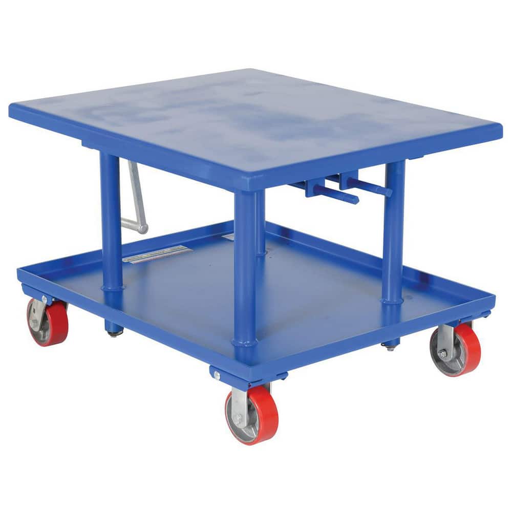  MT-3036-LP Mobile Hand Lift Table: 2,000 lb Capacity, 24 to 42.19" Lift Height, 30" Platform Width, 36" Platform Length 