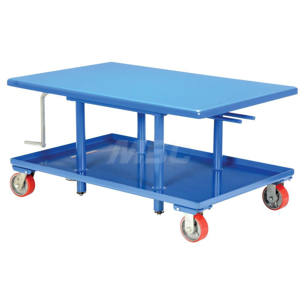  MT-3048-LP Mobile Hand Lift Table: 2,000 lb Capacity, 30" Platform Width, 48" Platform Length Image