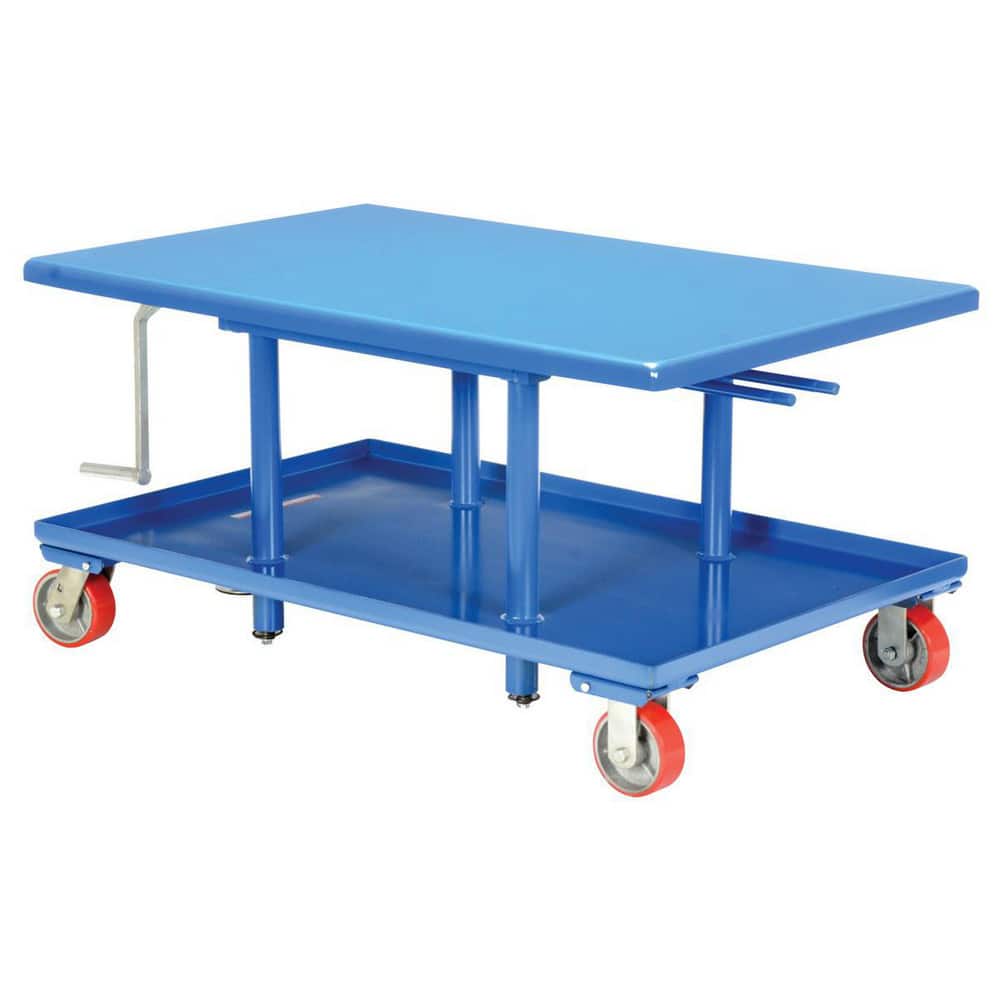  MT-3060-LP Mobile Hand Lift Table: 2,000 lb Capacity, 24 to 42.19" Lift Height, 30" Platform Width, 60" Platform Length 