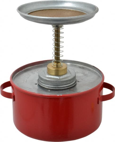 Eagle P701 1 Quart Capacity, 8 Inch High x 6-1/4 Inch Diameter, Galvanized Steel Plunger Can 