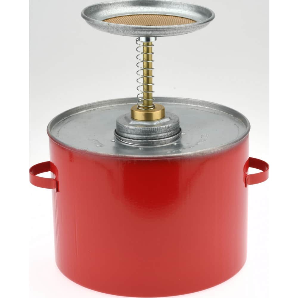 Eagle P704 4 Quart Capacity, 10-3/4 Inch High x 8 Inch Diameter, Galvanized Steel Plunger Can 
