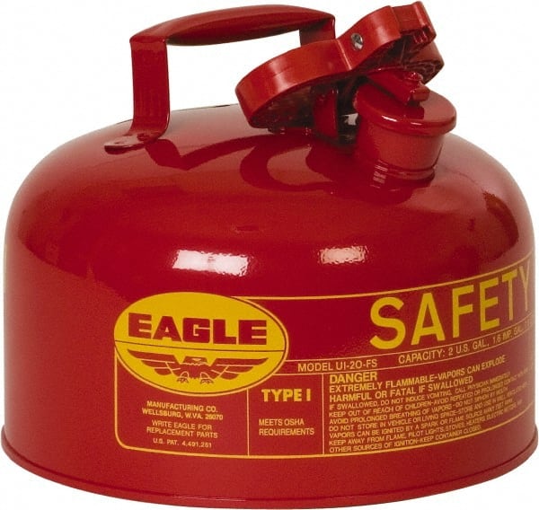 Eagle UI20S Safety Can: 2 gal, Steel 