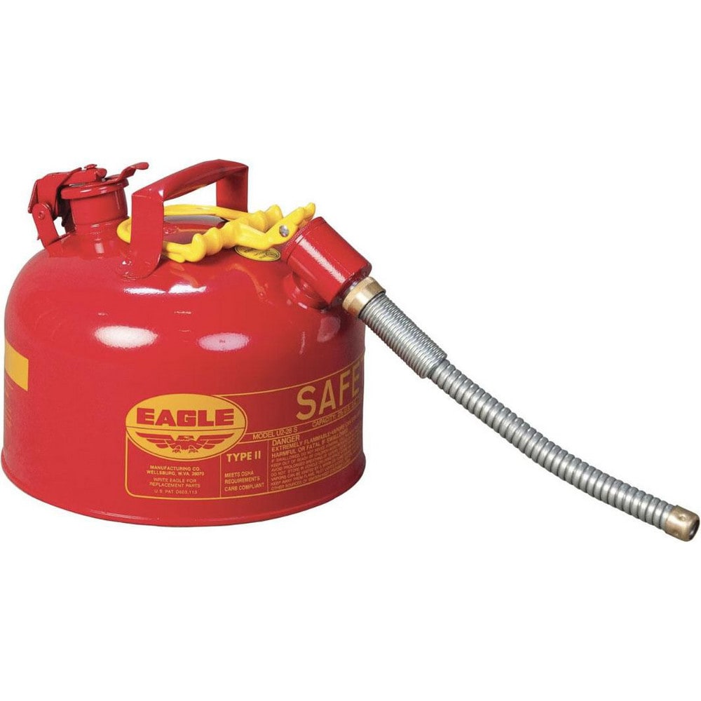 Safety Can: 2.5 gal, Steel