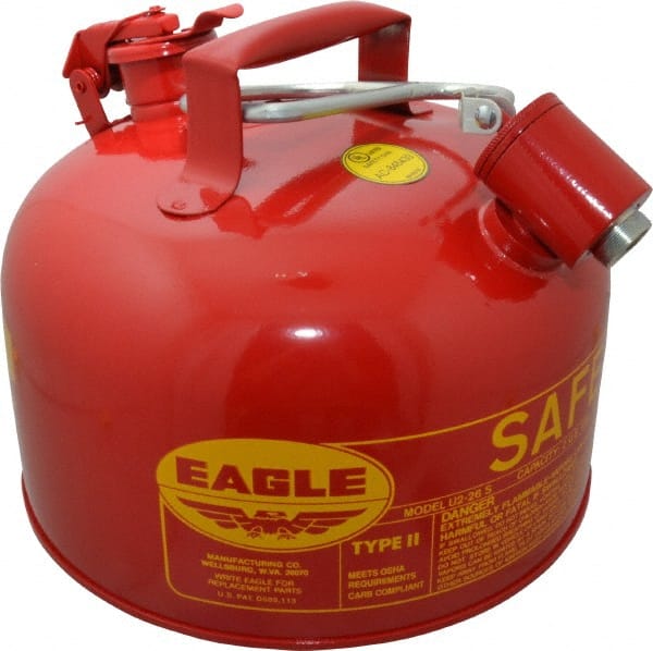 Eagle U226S Safety Can: 2 gal, Steel 