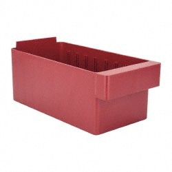 Plastic Drawer Bin: Red