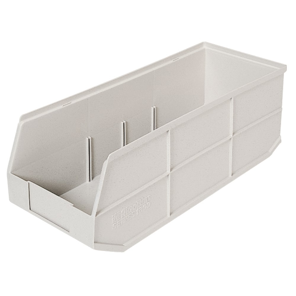 AKRO-MILS 30358 Plastic Hopper Stacking Bin: Ivory Image