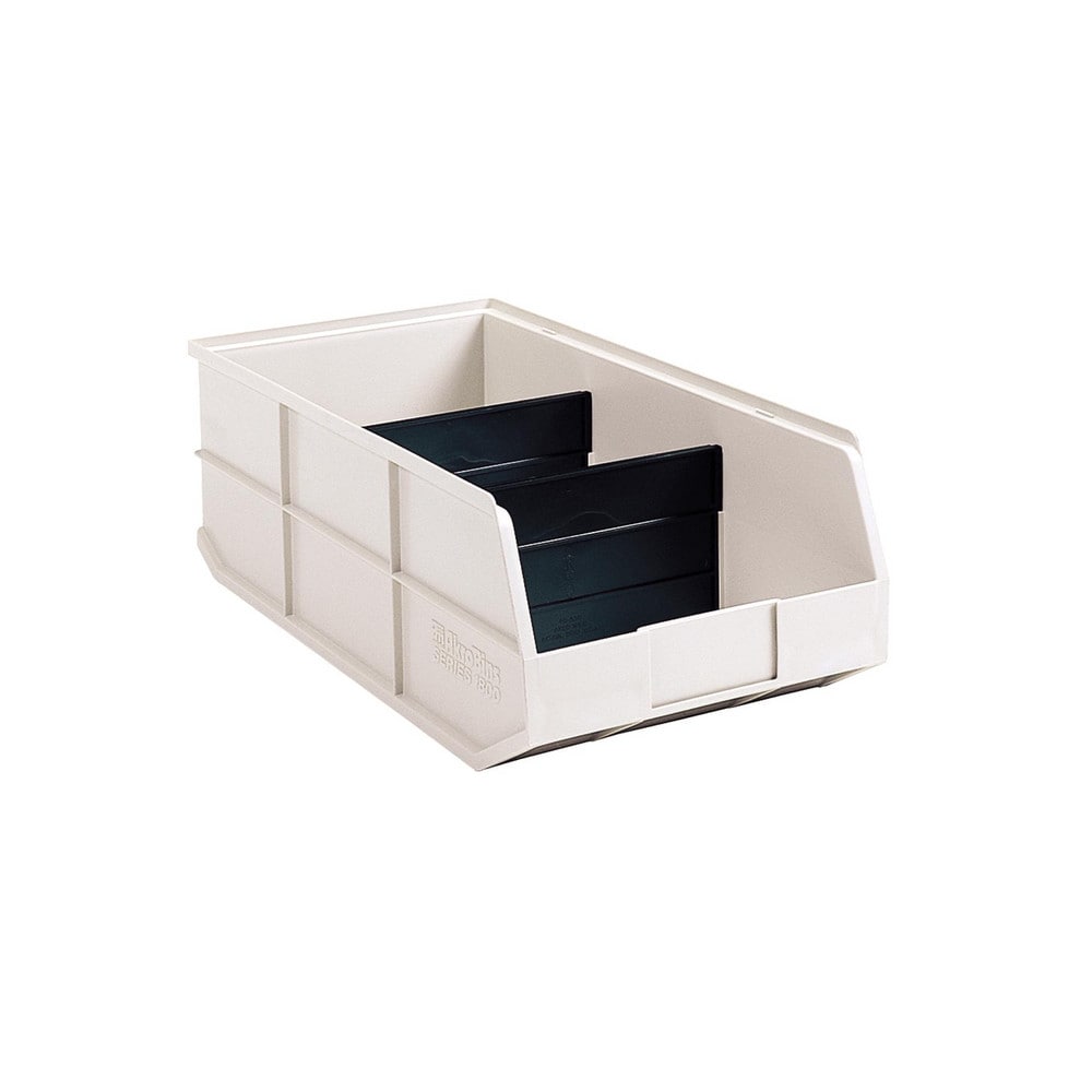 AKRO-MILS 30348 Plastic Hopper Stacking Bin: Ivory Image