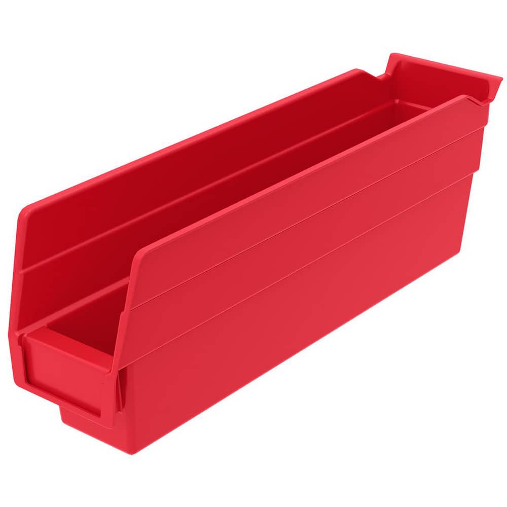 AKRO-MILS 30110 RED Plastic Hopper Shelf Bin: Red 