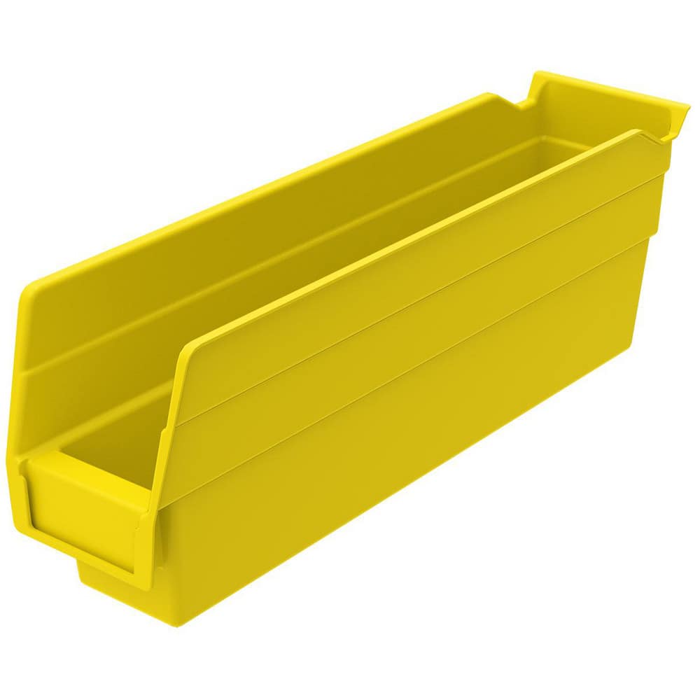 AKRO-MILS 30110 YELLOW Plastic Hopper Shelf Bin: Yellow 